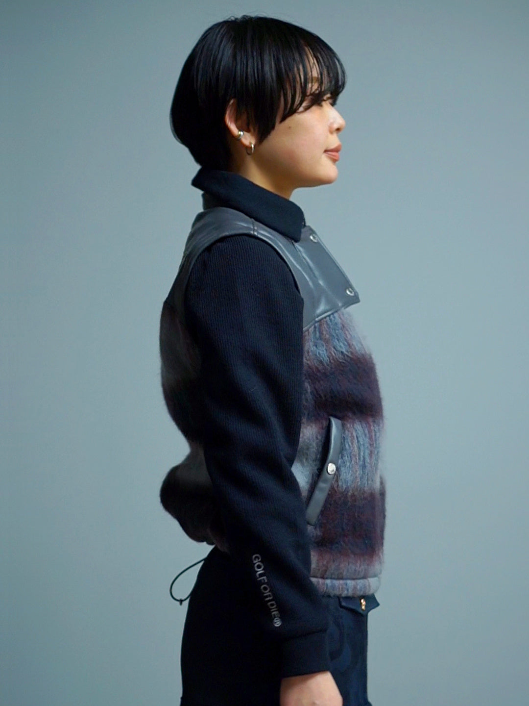Shaggy 2Way Jacket | WOMEN / NAVY