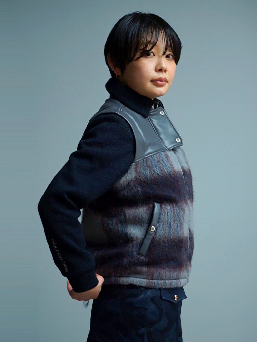 Shaggy 2Way Jacket | WOMEN / NAVY