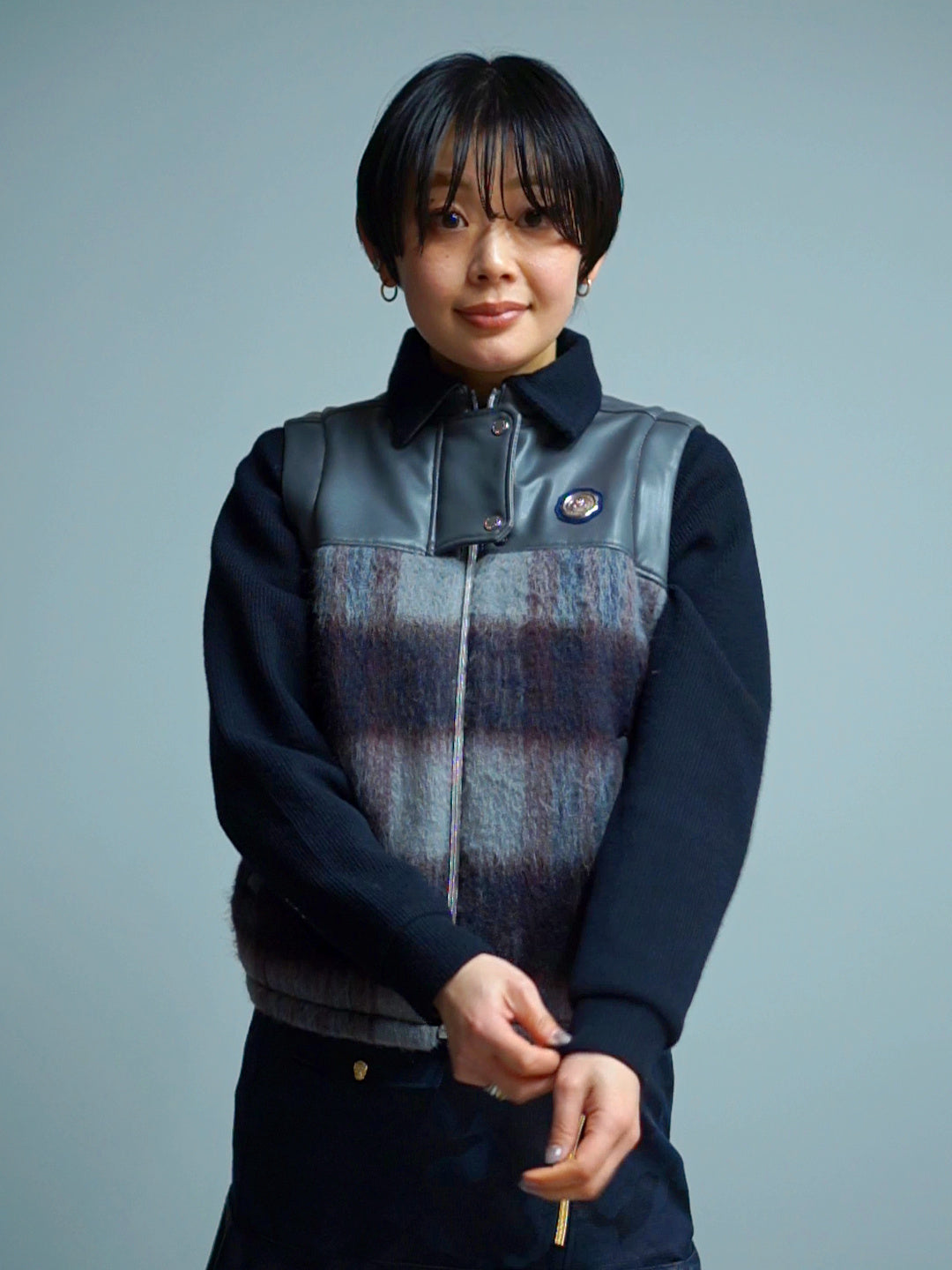 Shaggy 2Way Jacket | WOMEN / NAVY