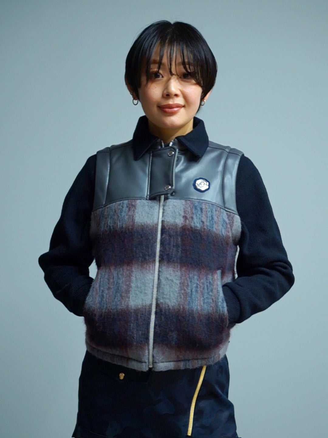 Shaggy 2Way Jacket | WOMEN / NAVY