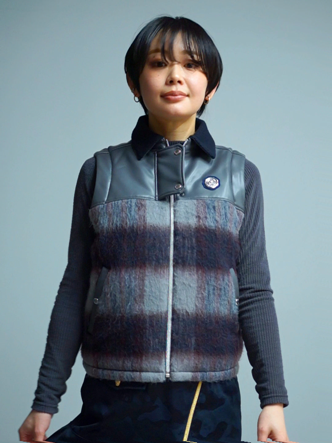 Shaggy 2Way Jacket | WOMEN / NAVY