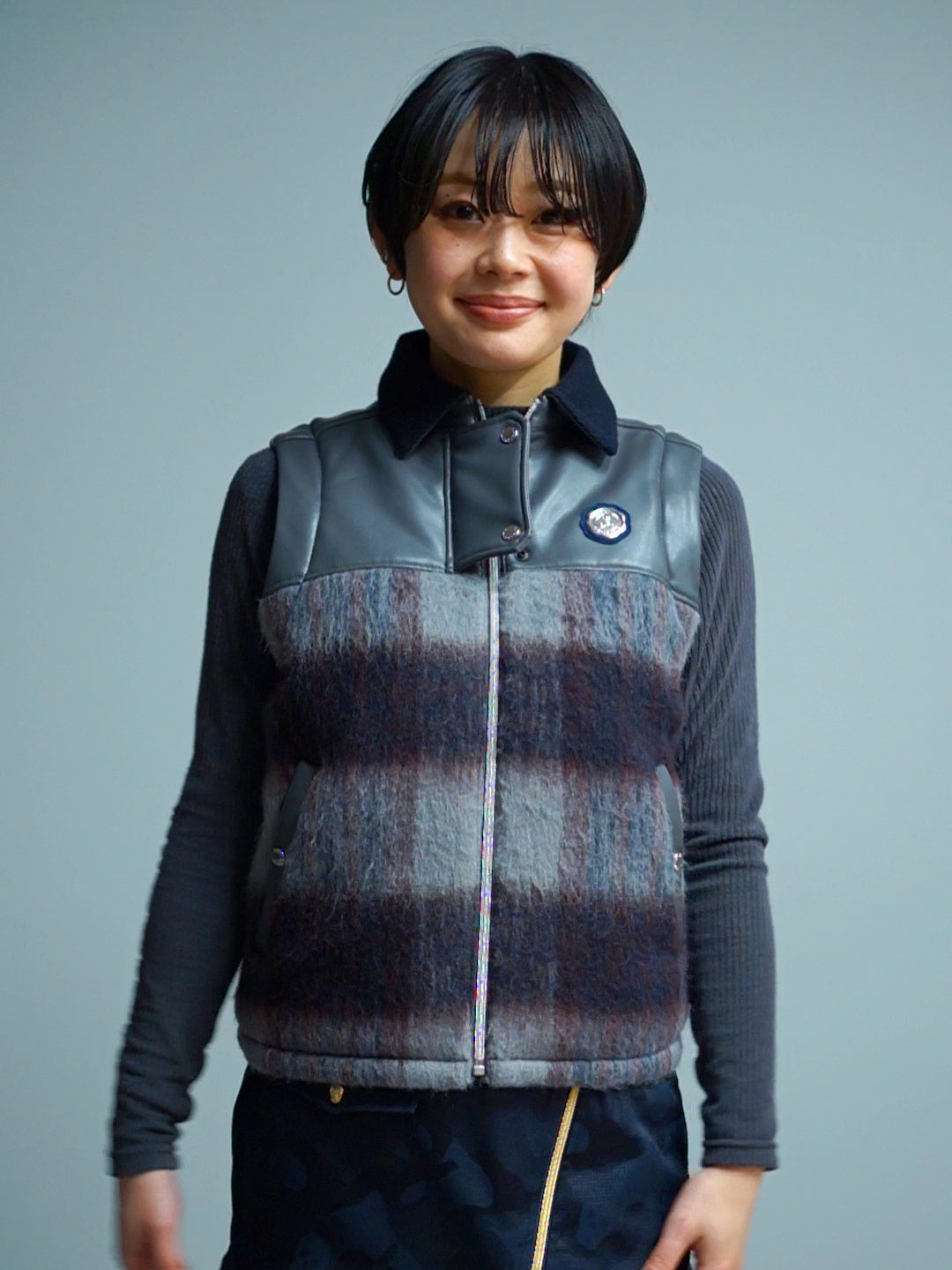 Shaggy 2Way Jacket | WOMEN / NAVY