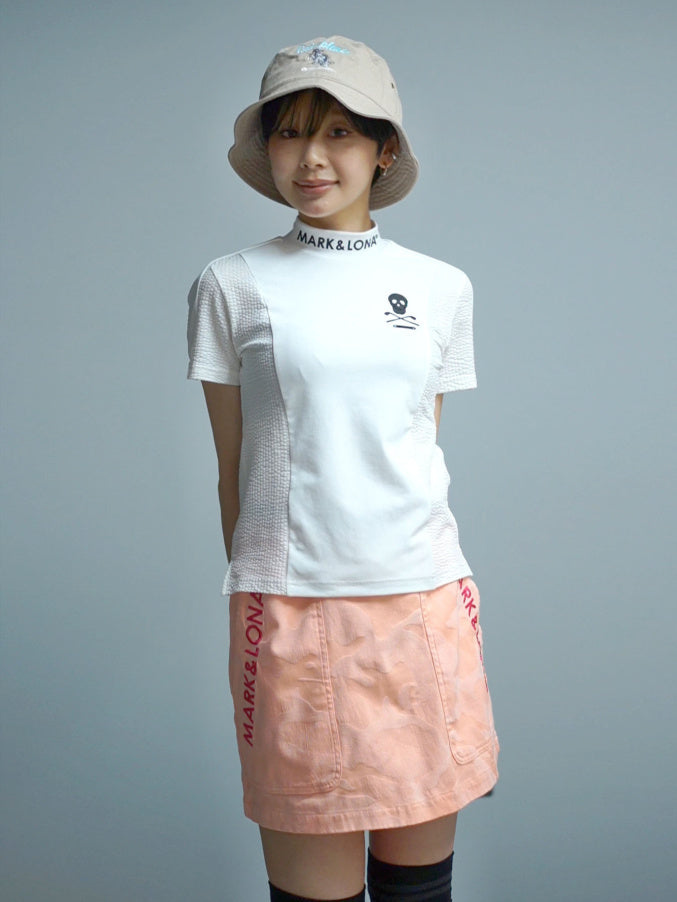 Calde Panel Mock Neck | WOMEN / WHITE