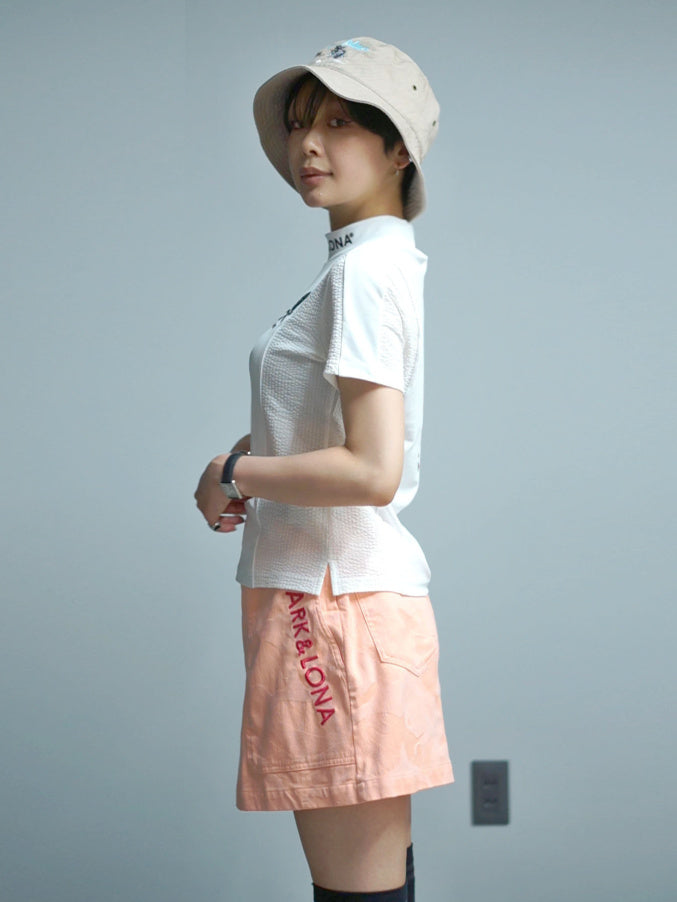 Calde Panel Mock Neck | WOMEN / WHITE