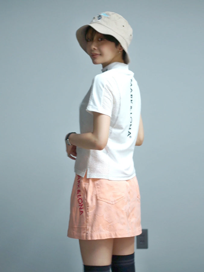 Calde Panel Mock Neck | WOMEN / WHITE