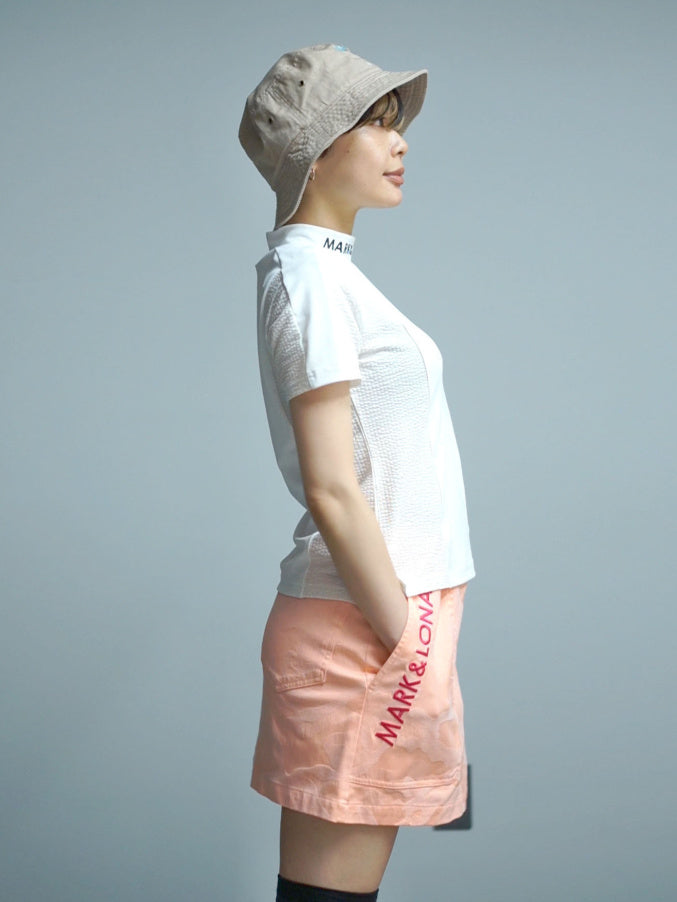 Calde Panel Mock Neck | WOMEN / WHITE
