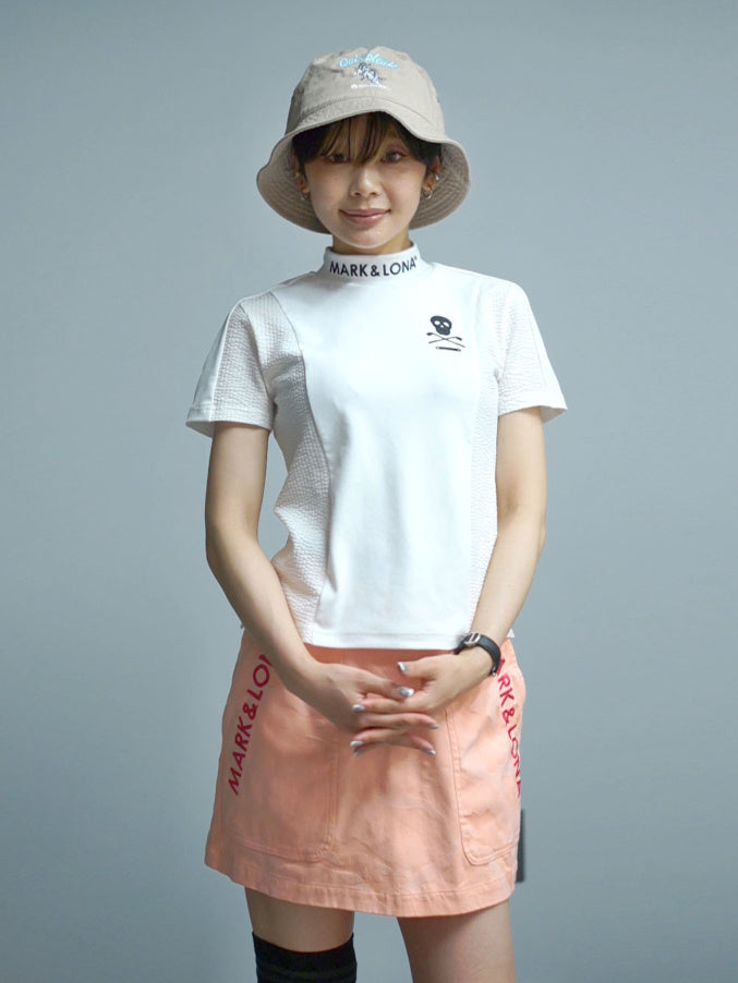Calde Panel Mock Neck | WOMEN / WHITE