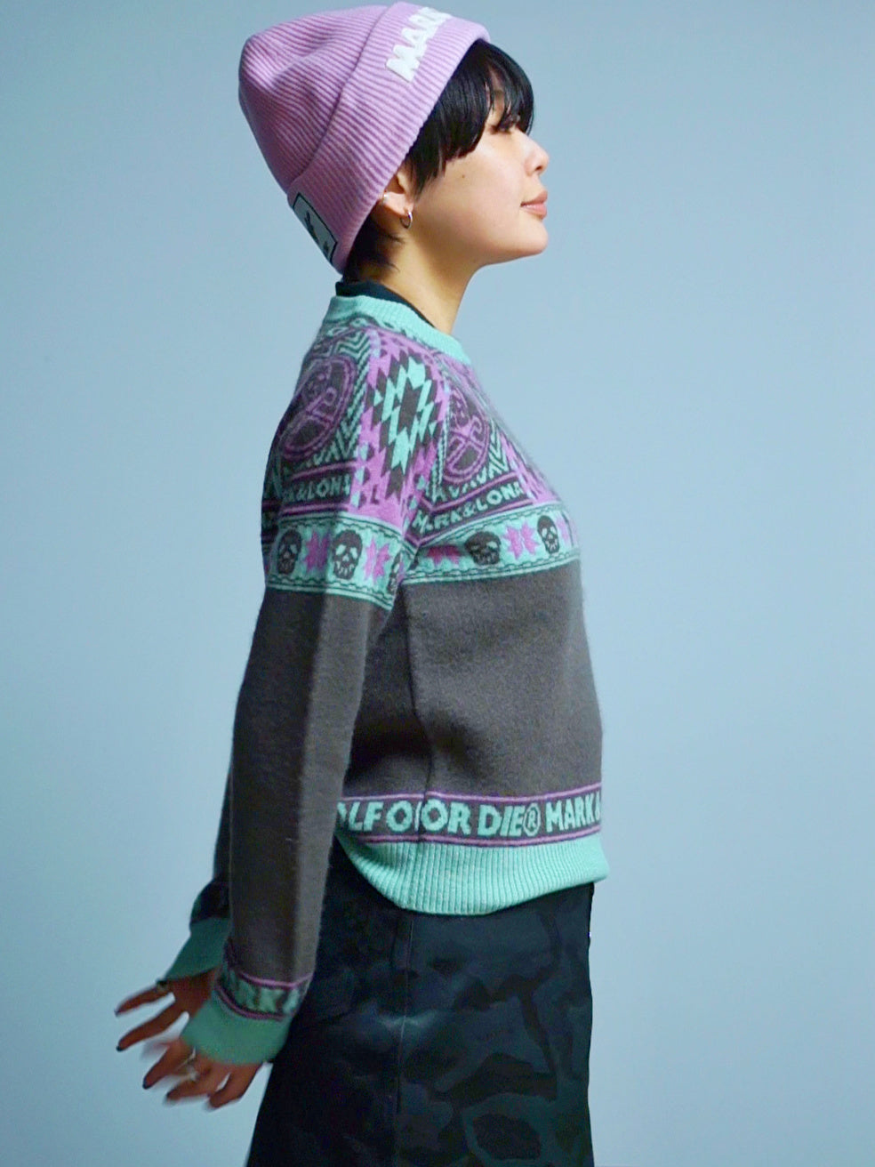Lonato Cashmere Knit | WOMEN / CHARCOAL