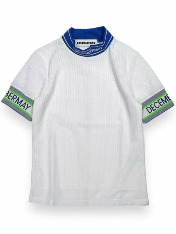 DECEMBER MAY) Coolness Mesh mockneck / WOMEN / WHITE – ADVANTAGE