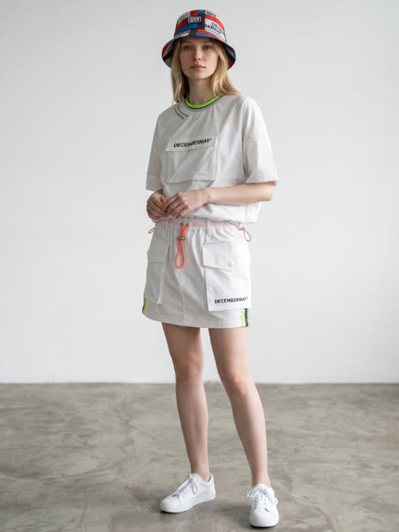 (DECEMBER MAY) Water repellent agile skirt / WOMEN / WHITE