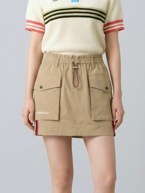 (DECEMBER MAY) Water repellent agile skirt / WOMEN / BEIGE