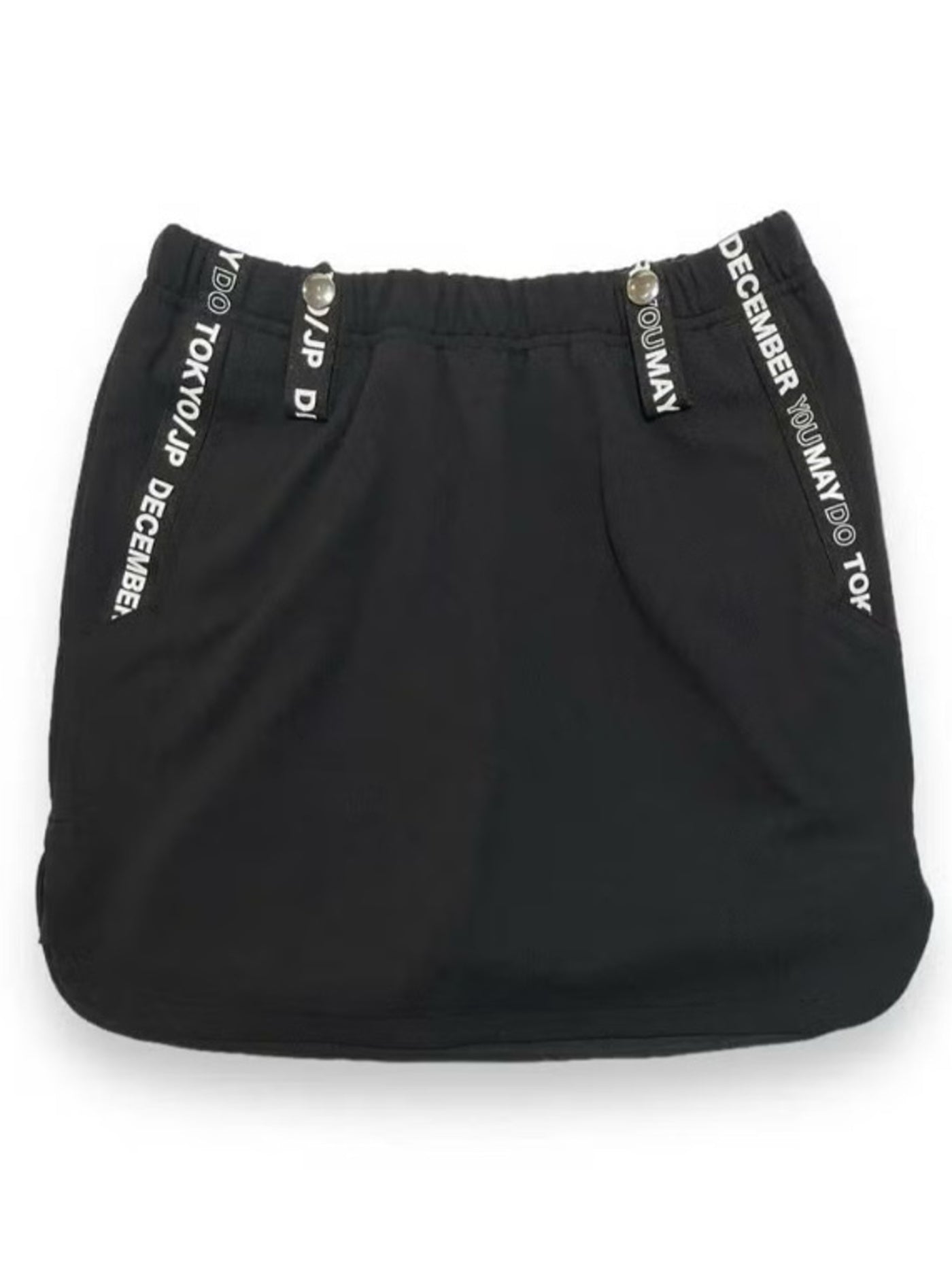 DECEMBERMAY☆stretches some-tight Skirt DECEMBER MAY) 4way stretches some-tight Skirt / WOMEN / BLACK