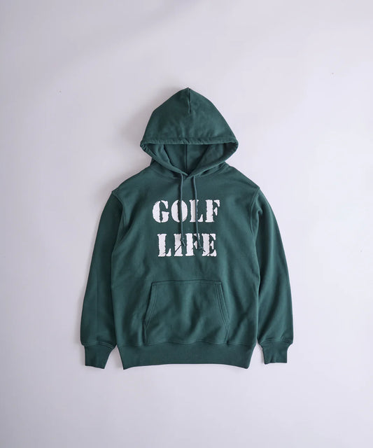 Golf Life Print Pullover Hoodie(D.GREEN)