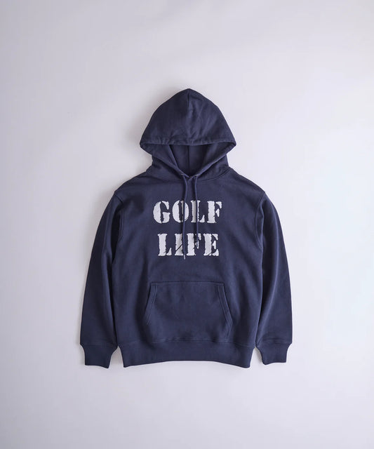 Golf Life Print Pullover Hoodie(NAVY)