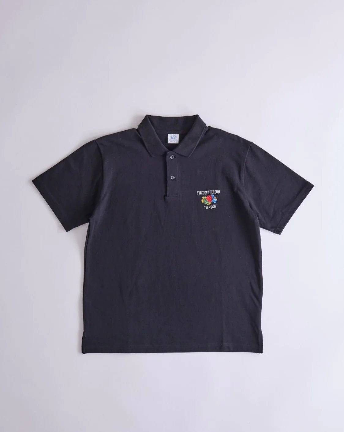 FRUIT OF THE LOOM Embroidery Polo / BLACK