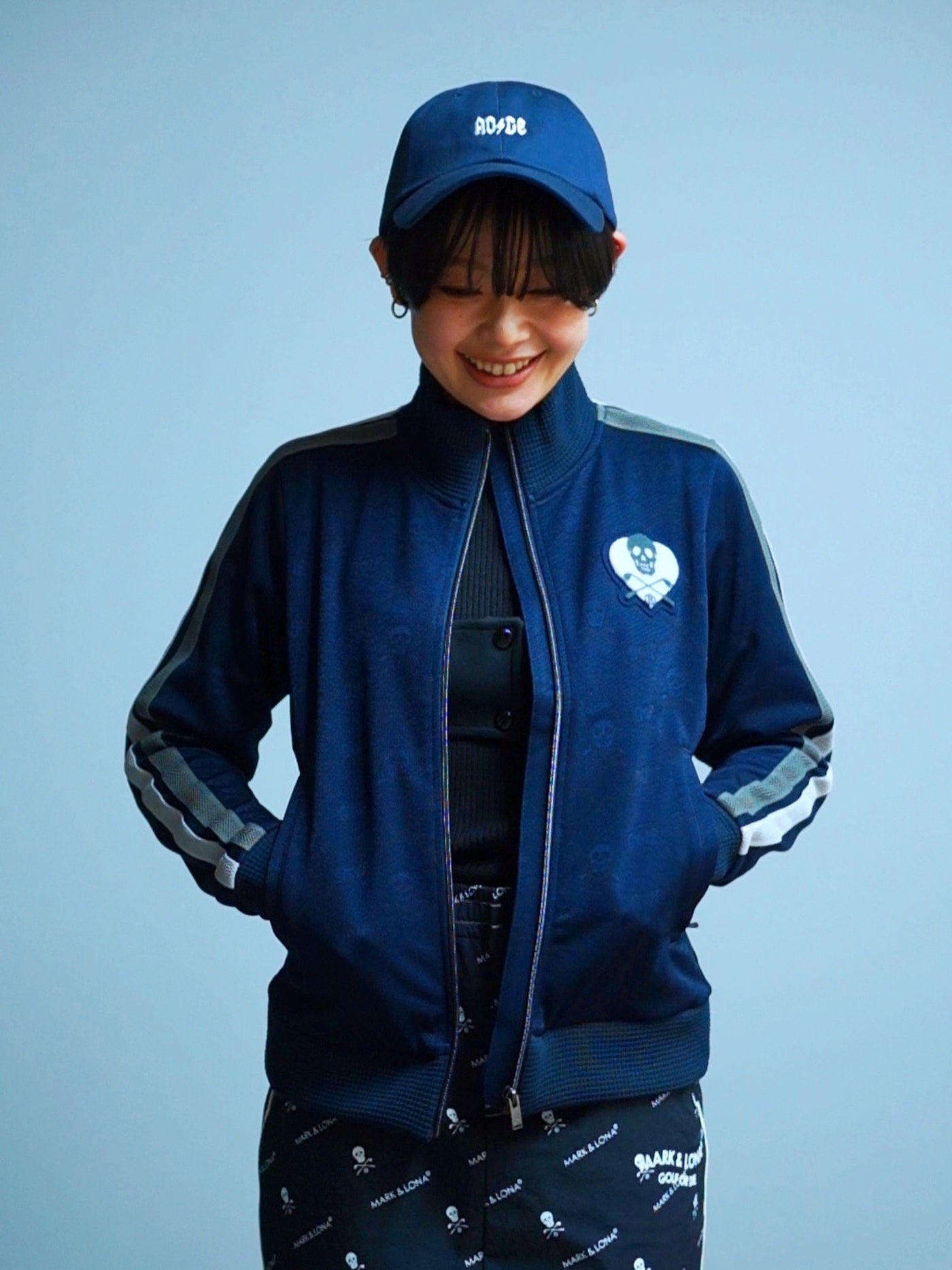 Ruler Aim Jersey Top | WOMEN / NAVY