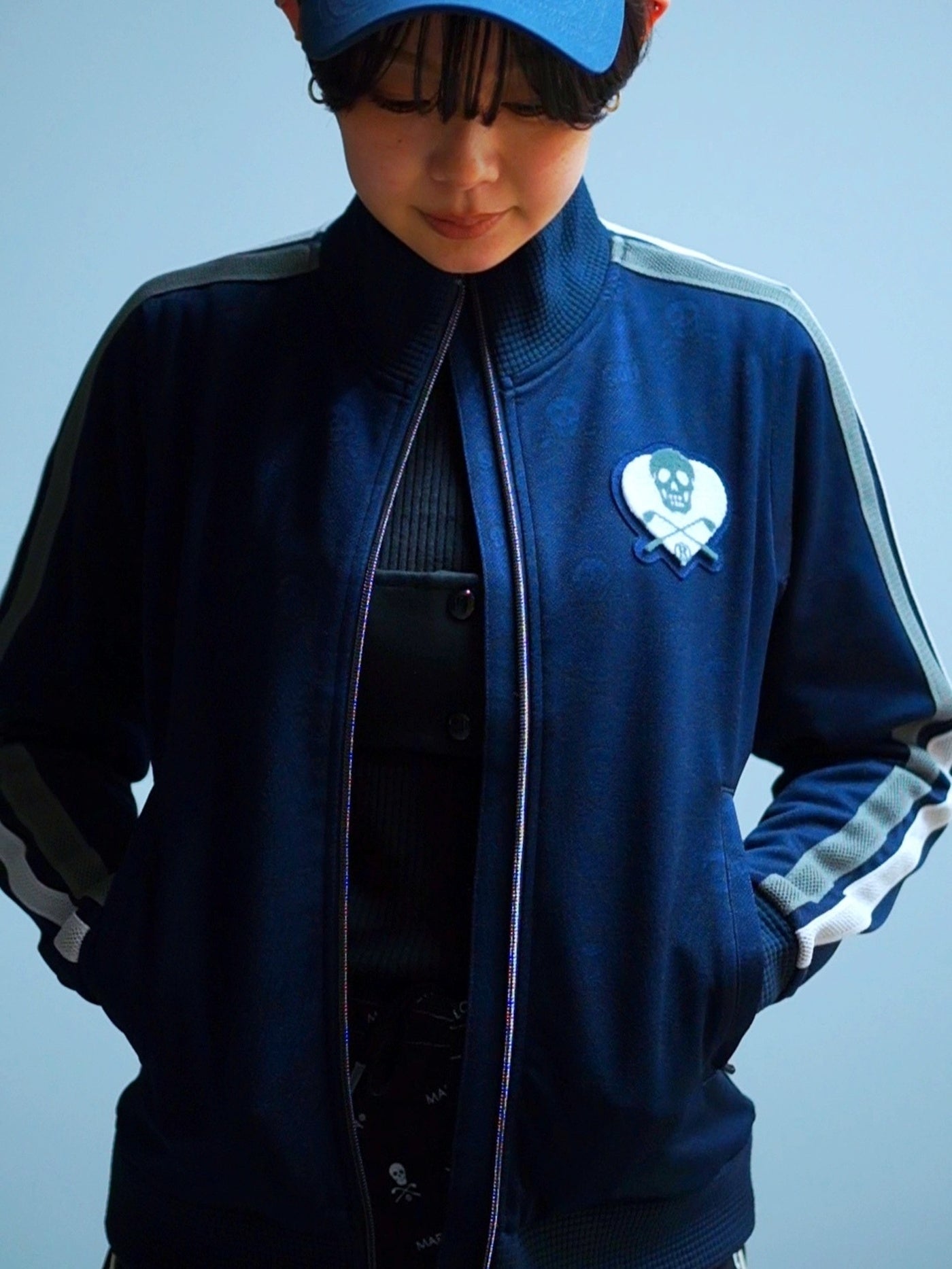 Ruler Aim Jersey Top | WOMEN / NAVY