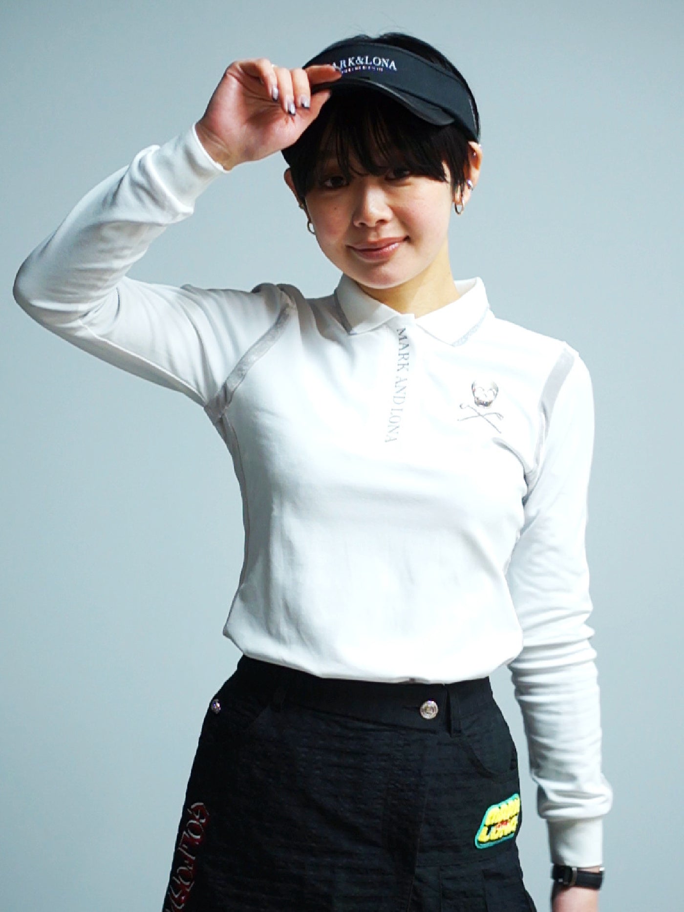 Velocity Long-Sleeve Polo | WOMEN / WHITE