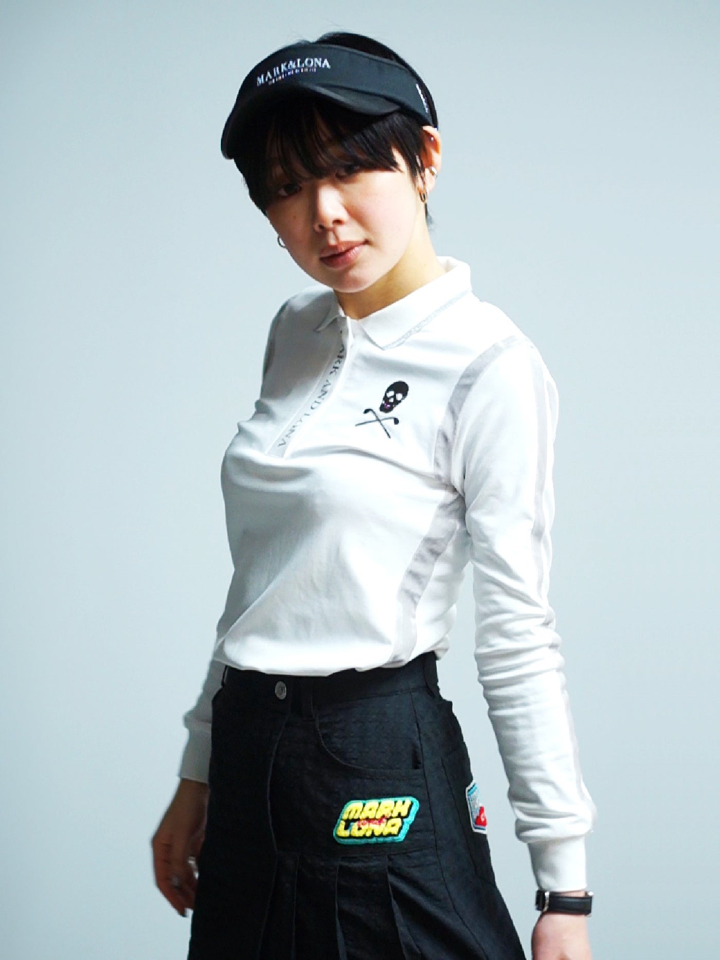 Velocity Long-Sleeve Polo | WOMEN / WHITE