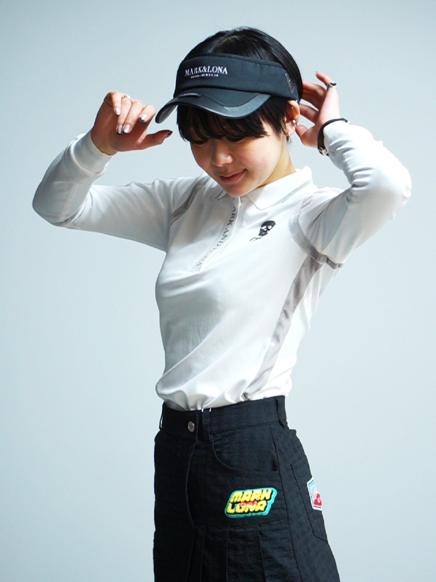 Velocity Long-Sleeve Polo | WOMEN / WHITE