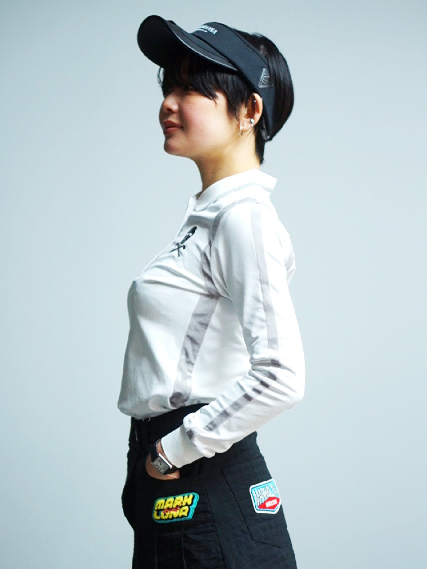Velocity Long-Sleeve Polo | WOMEN / WHITE