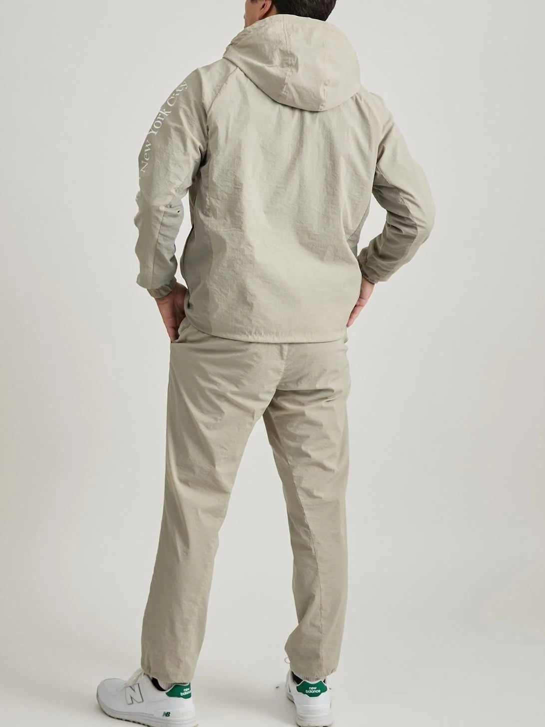 NY Stretch Tafeta Blouson Beige