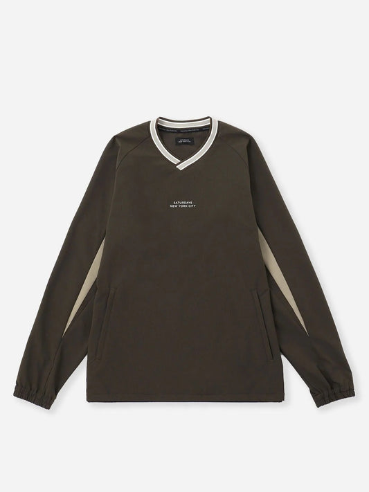 STORM FLEECE LS Pull Over Brown
