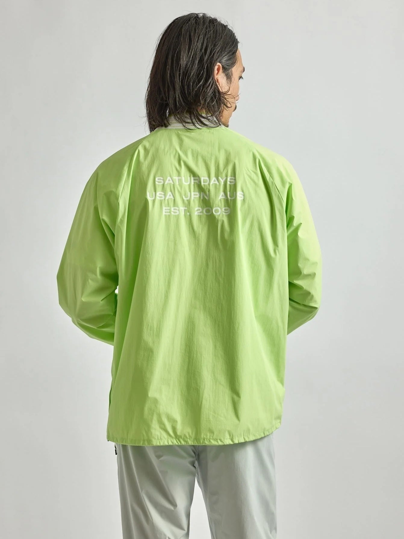 メンズ 2Way Stretch Pullover / YELLOW GREEN