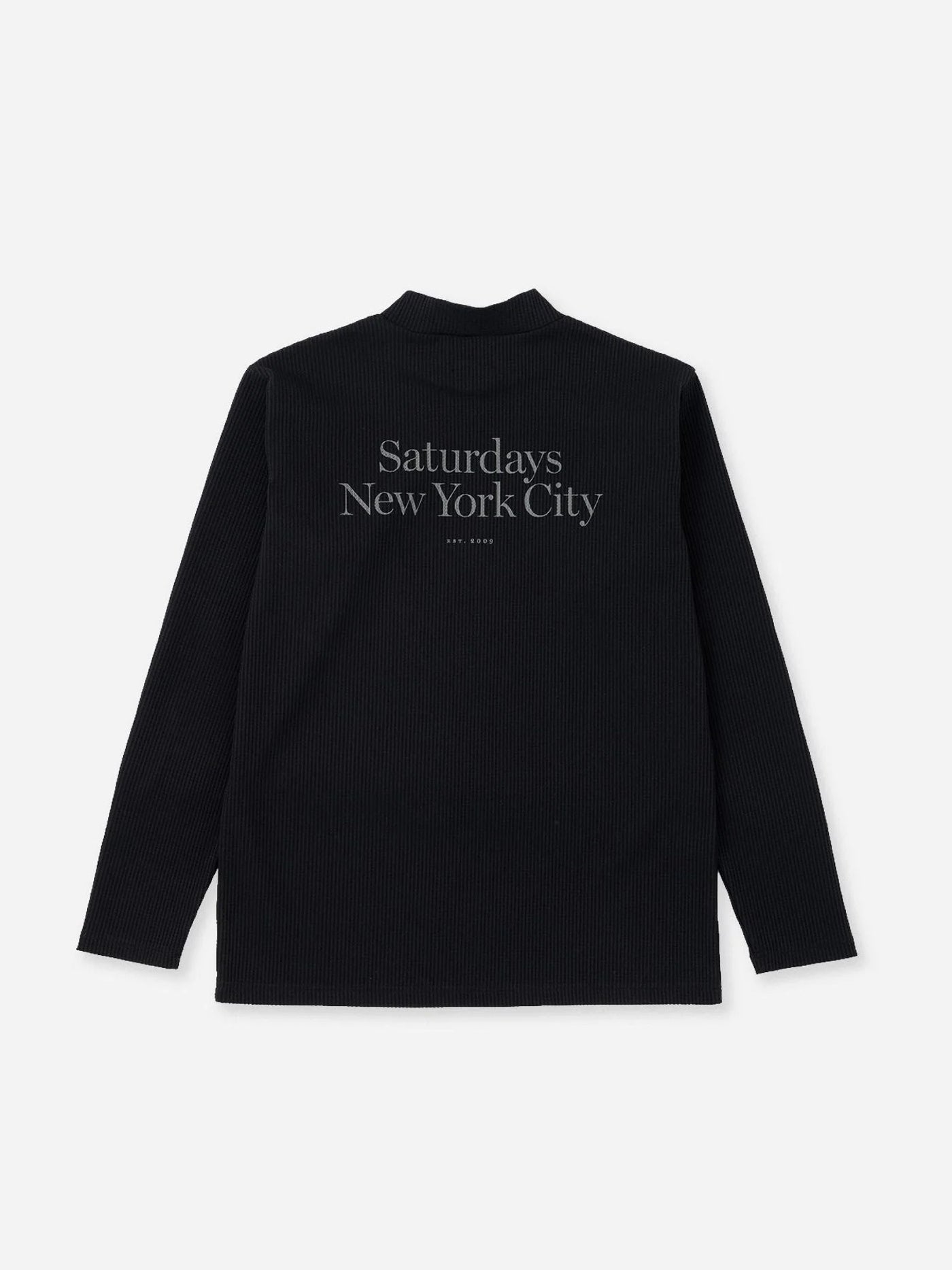 Waffle Mockneck LS / BLACK – ADVANTAGE