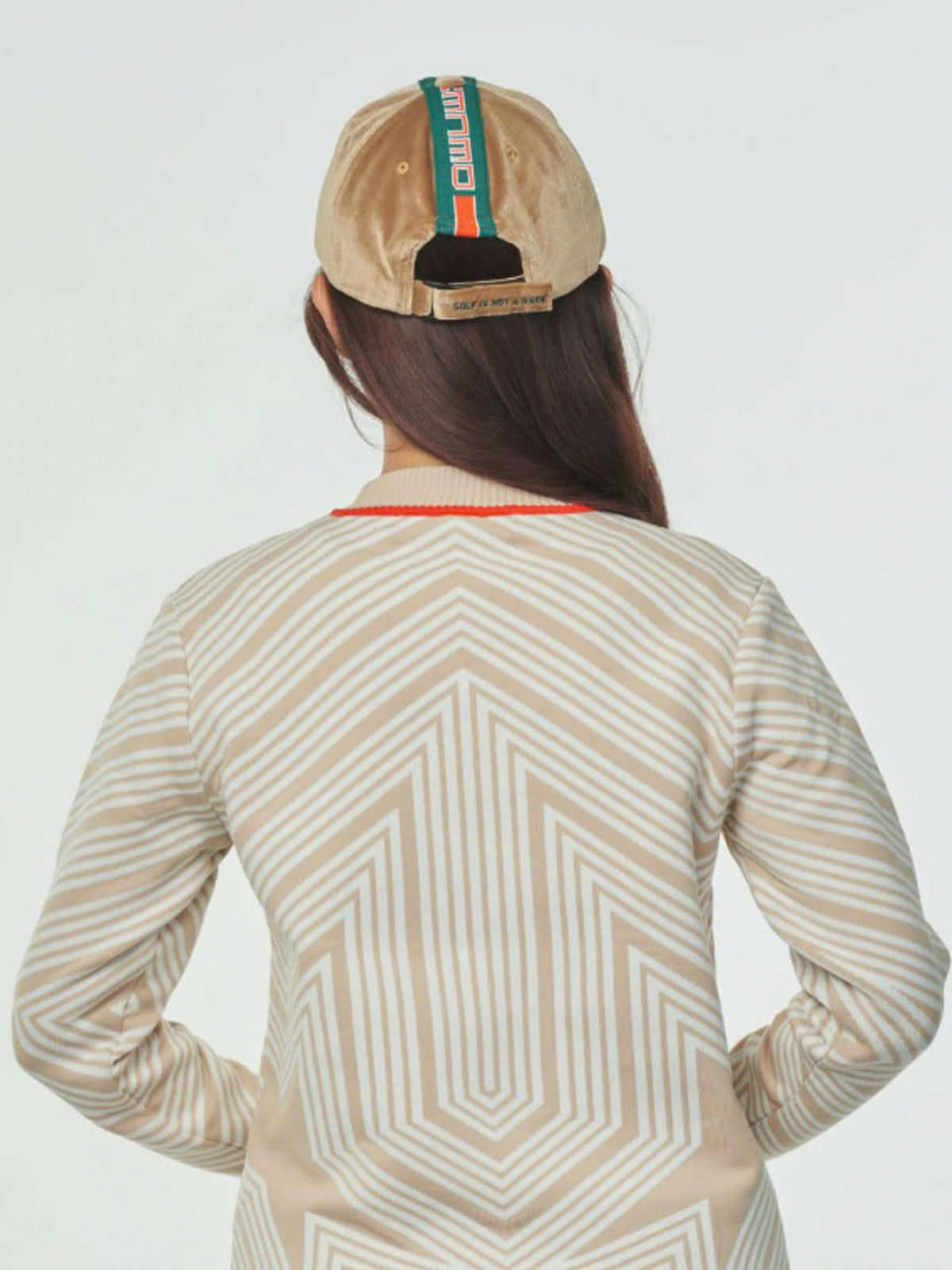 (DECEMBER MAY) Eleanor velours cap / UNISEX / BEIGE