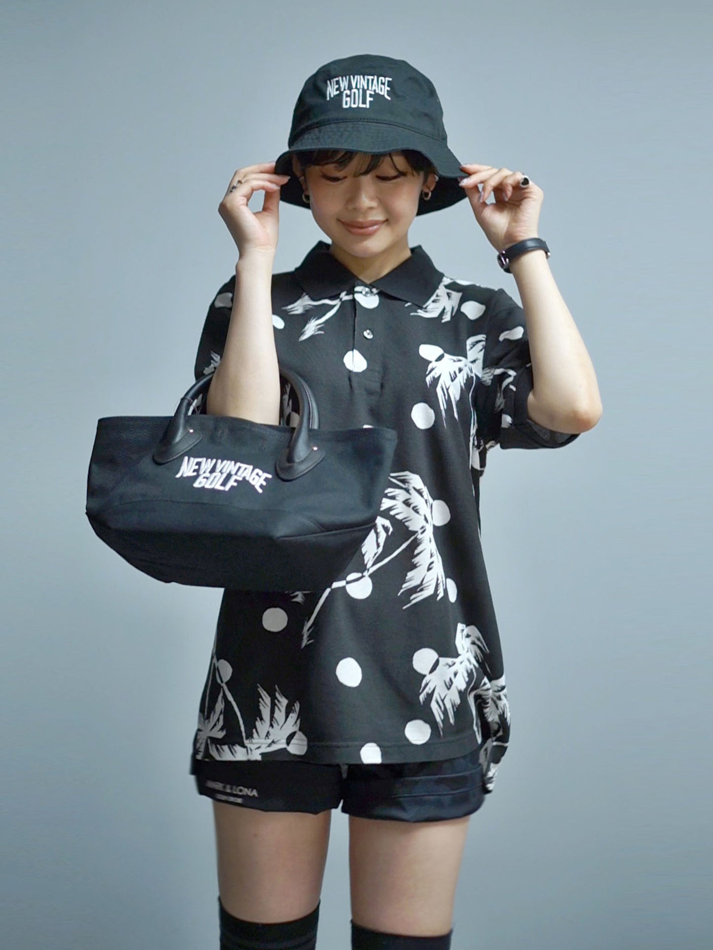 NVG Embroidery Bucket Hat / BLACK