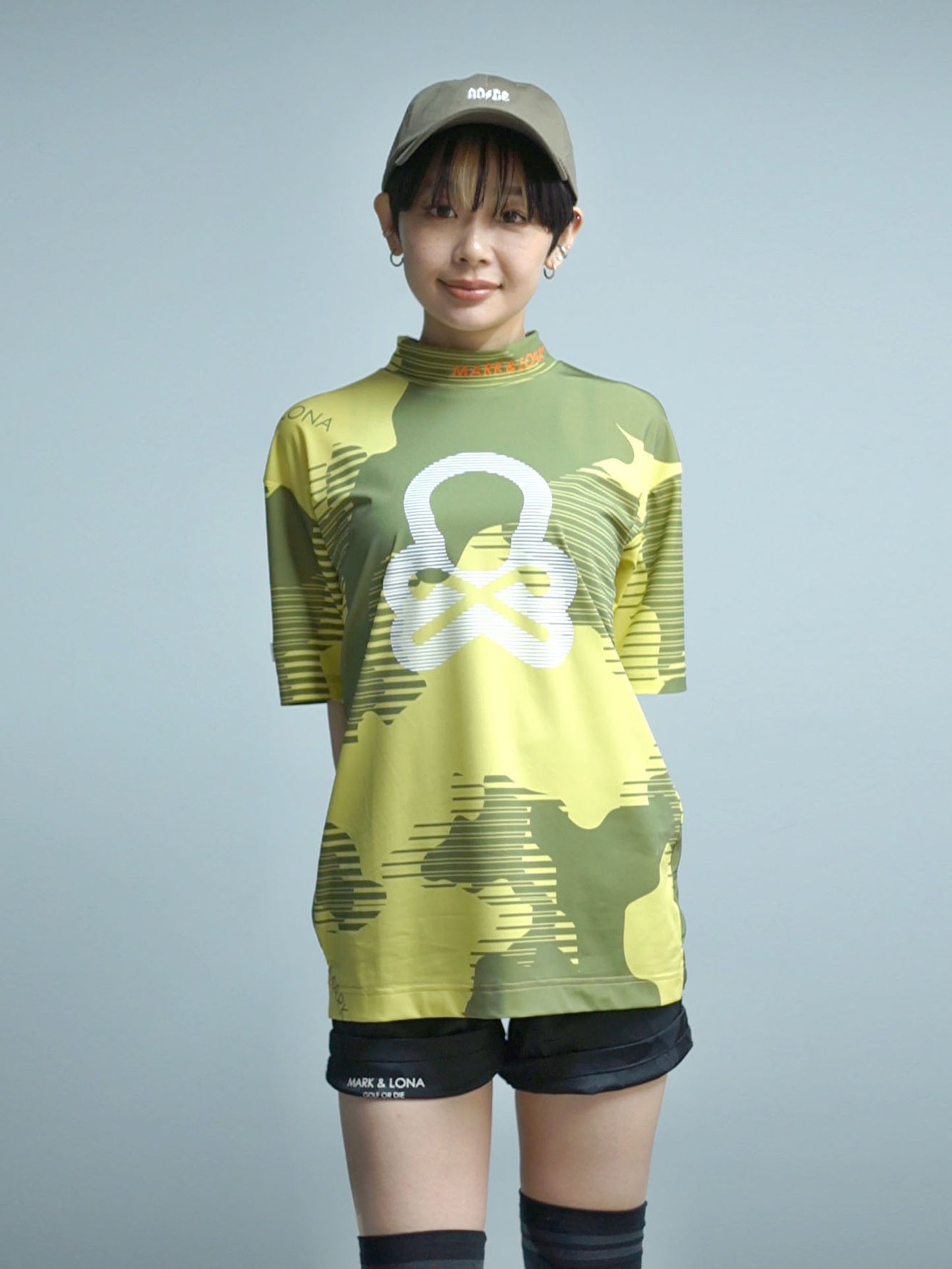 Flow Camo Mock Neck Tee | MEN / YELLOW