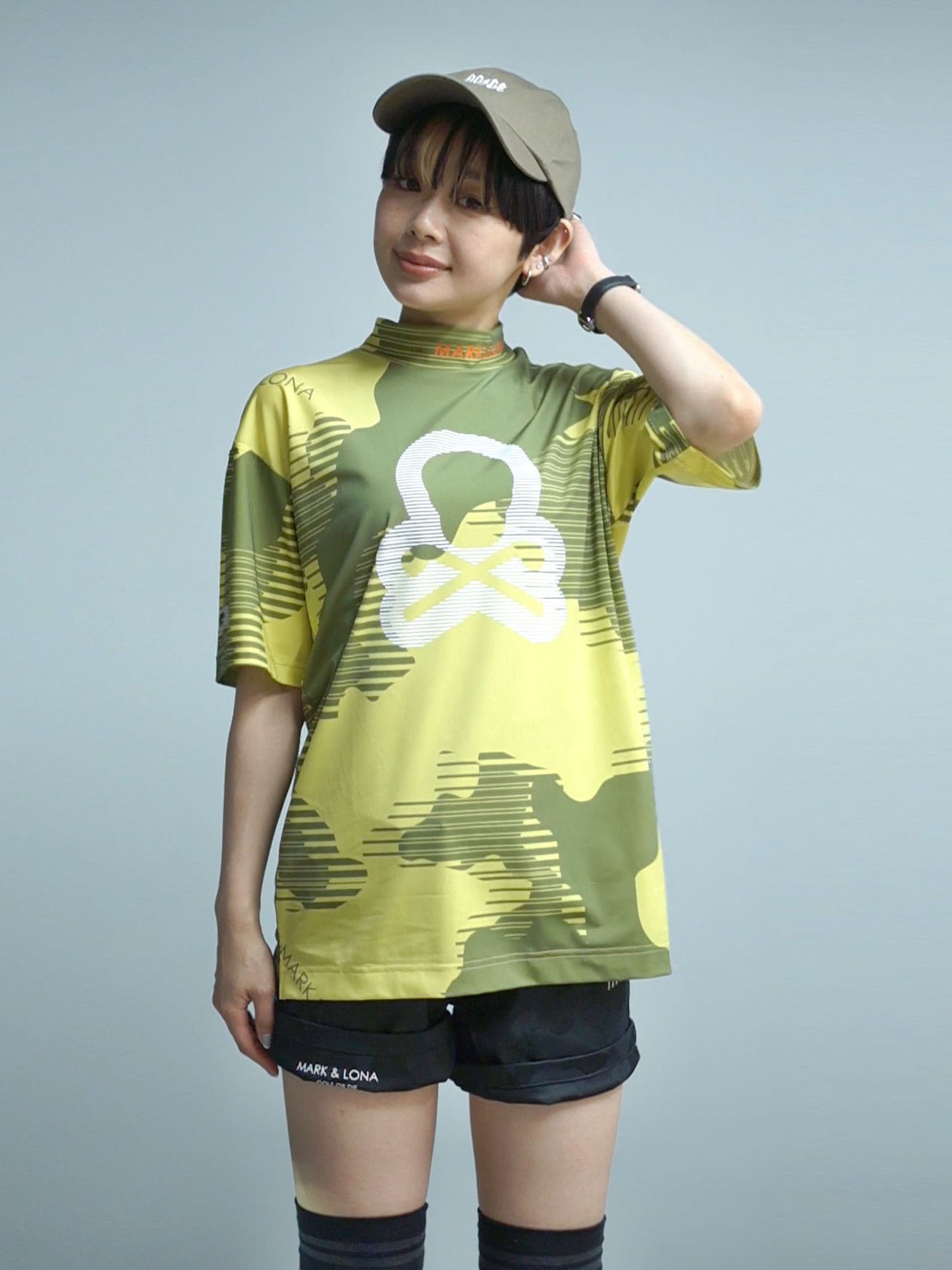 Flow Camo Mock Neck Tee | MEN / YELLOW