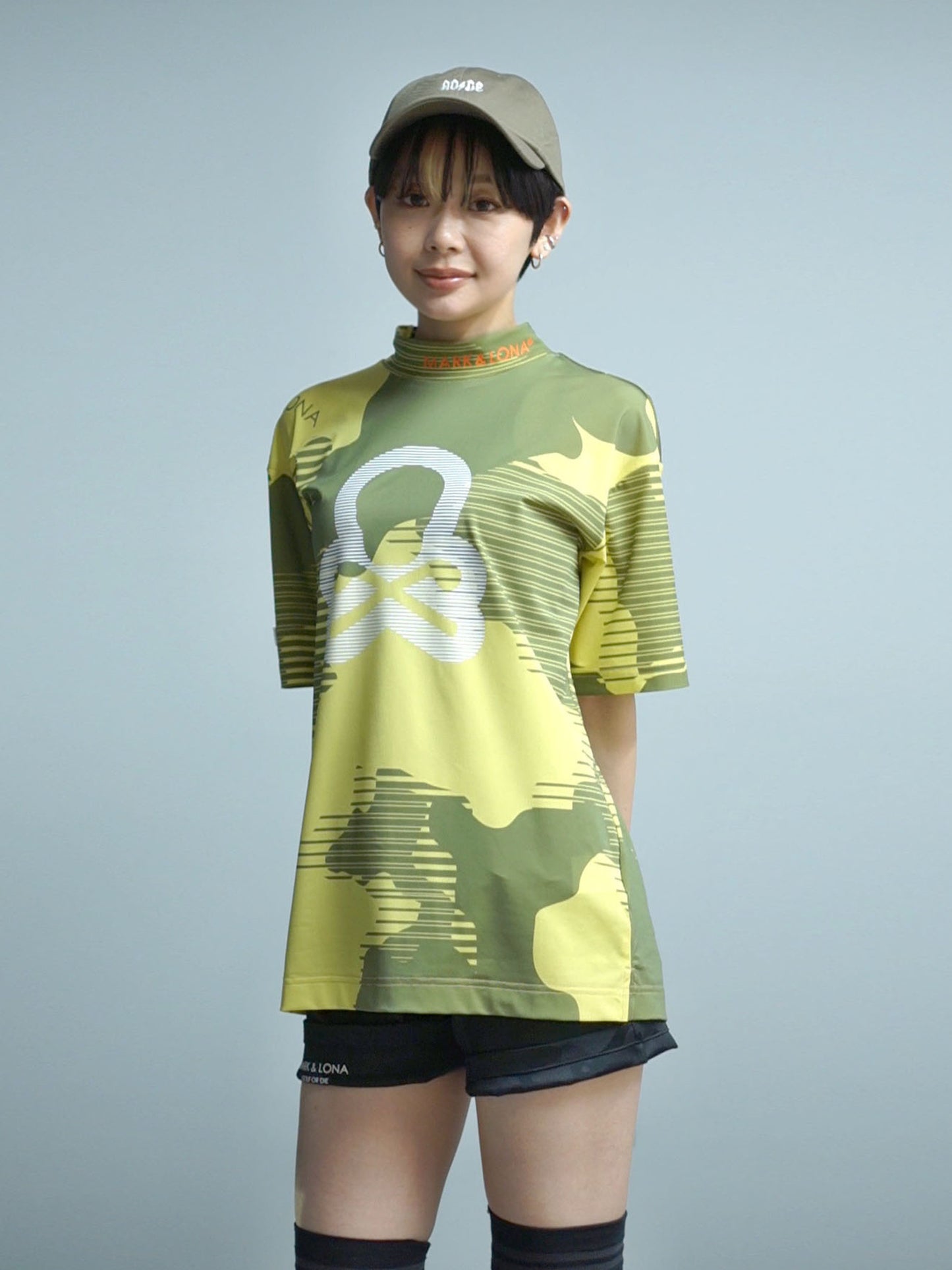 Flow Camo Mock Neck Tee | MEN / YELLOW