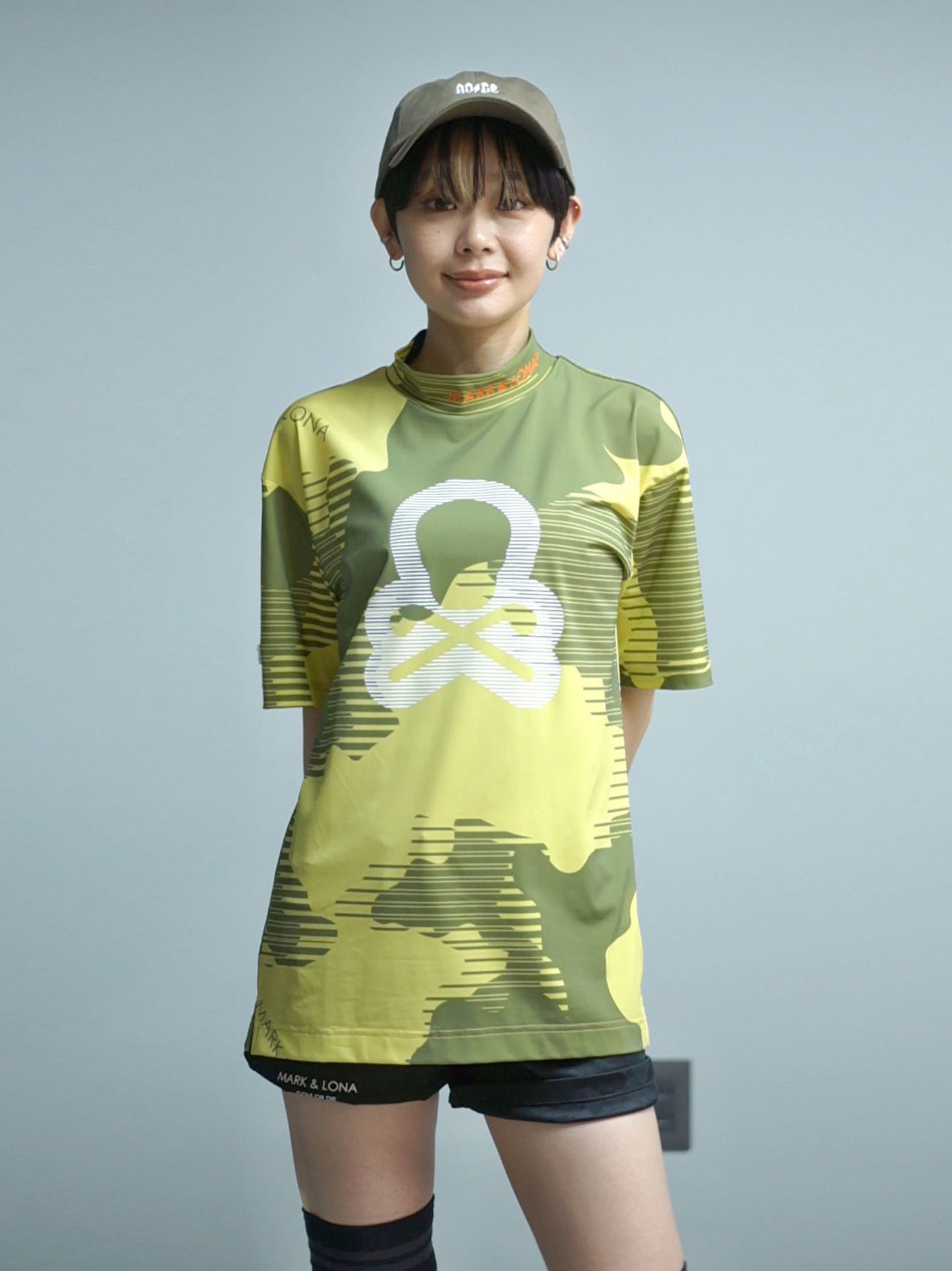 Flow Camo Mock Neck Tee | MEN / YELLOW