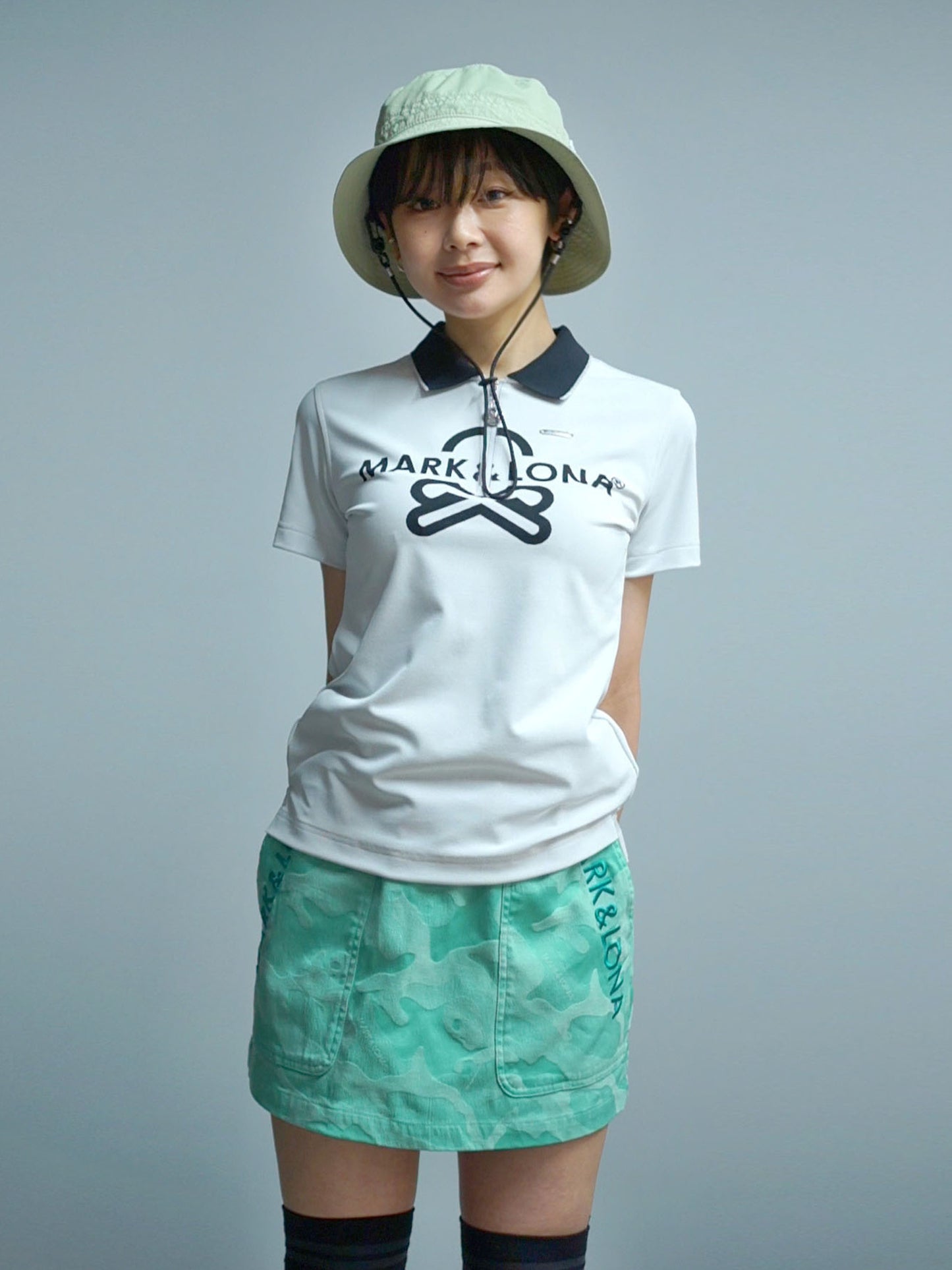 Gauge Trapeze Mini Skirt | WOMEN / MINT