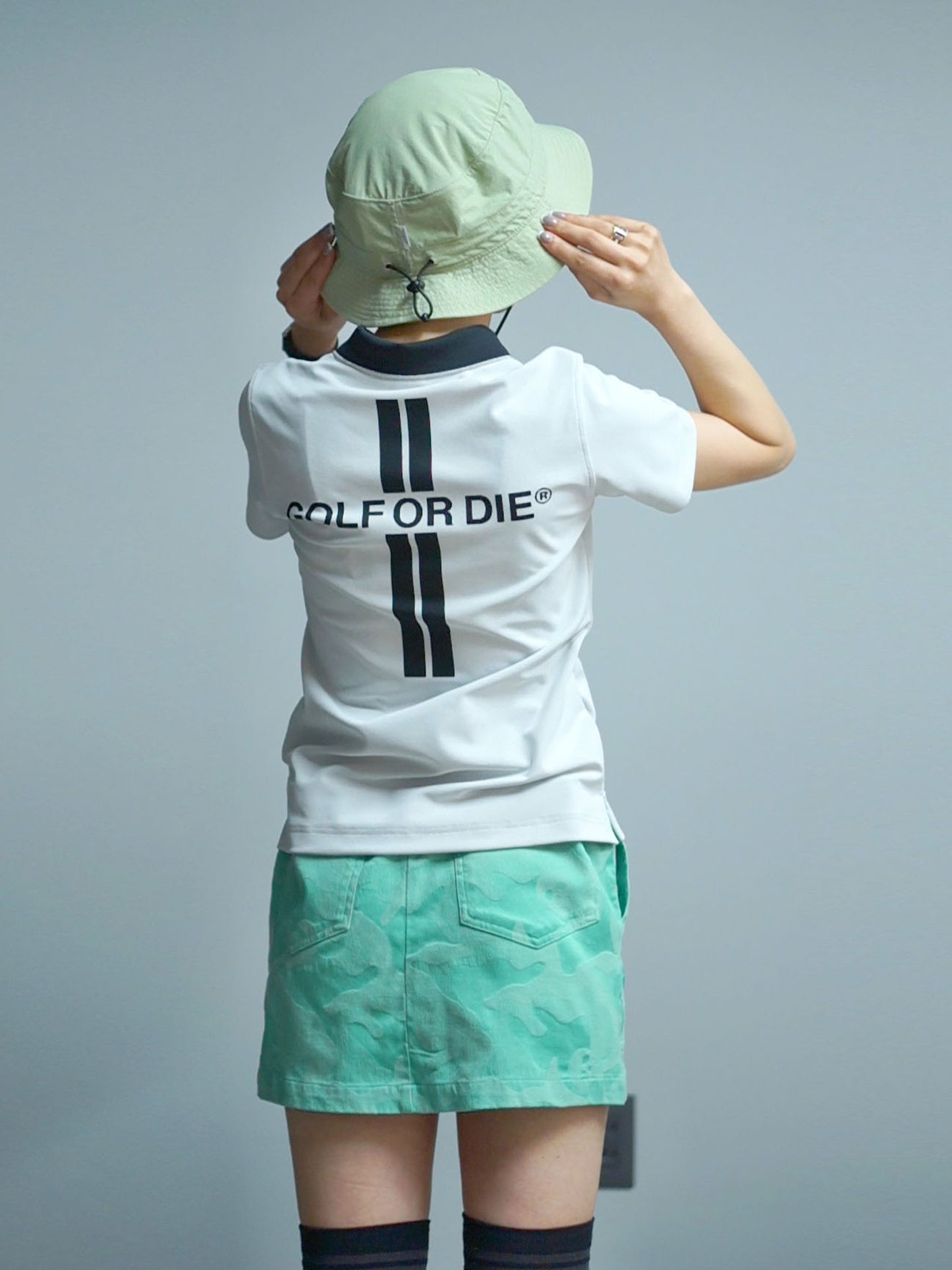 Gauge Trapeze Mini Skirt | WOMEN / MINT