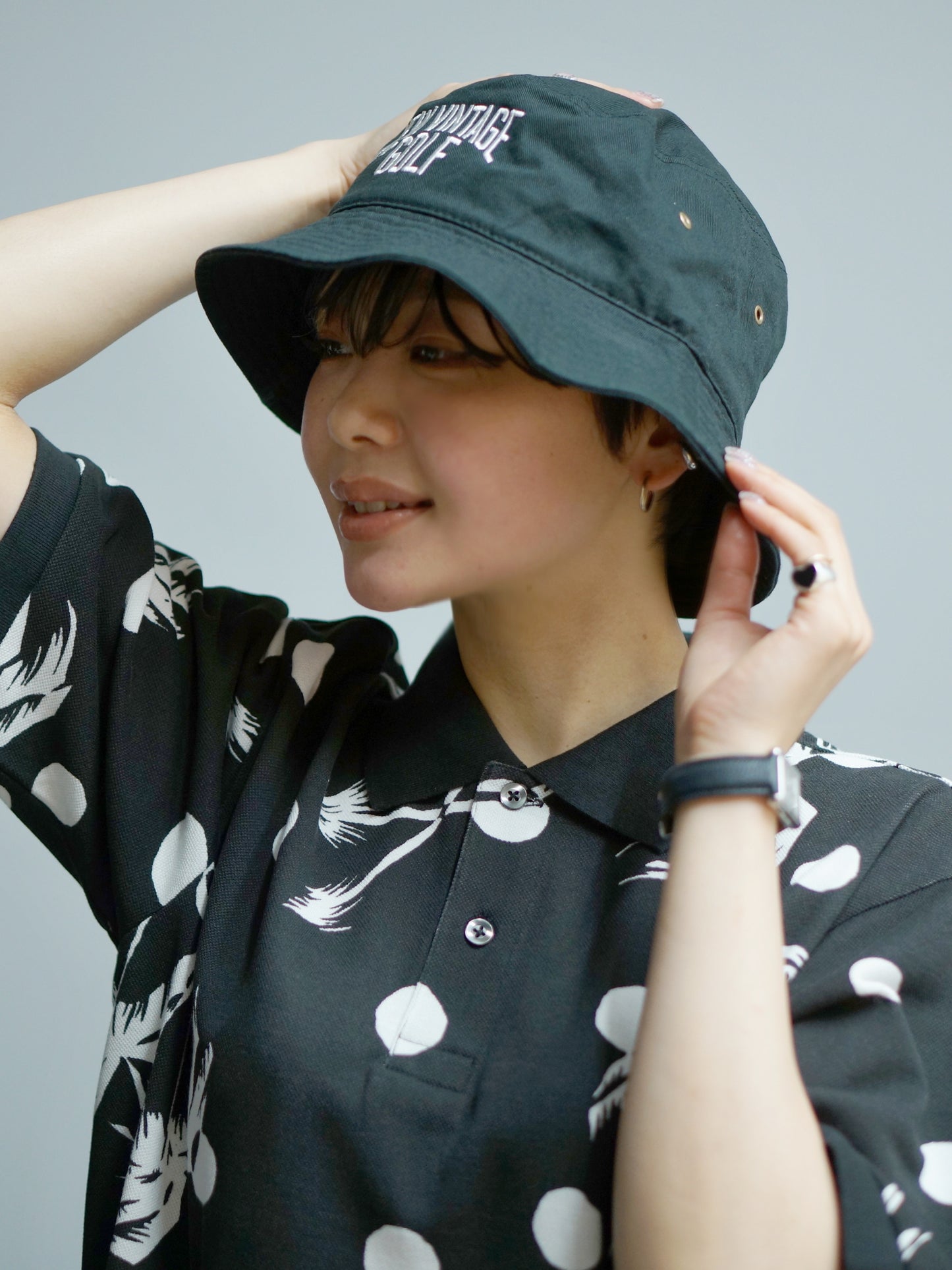 NVG Embroidery Bucket Hat / BLACK