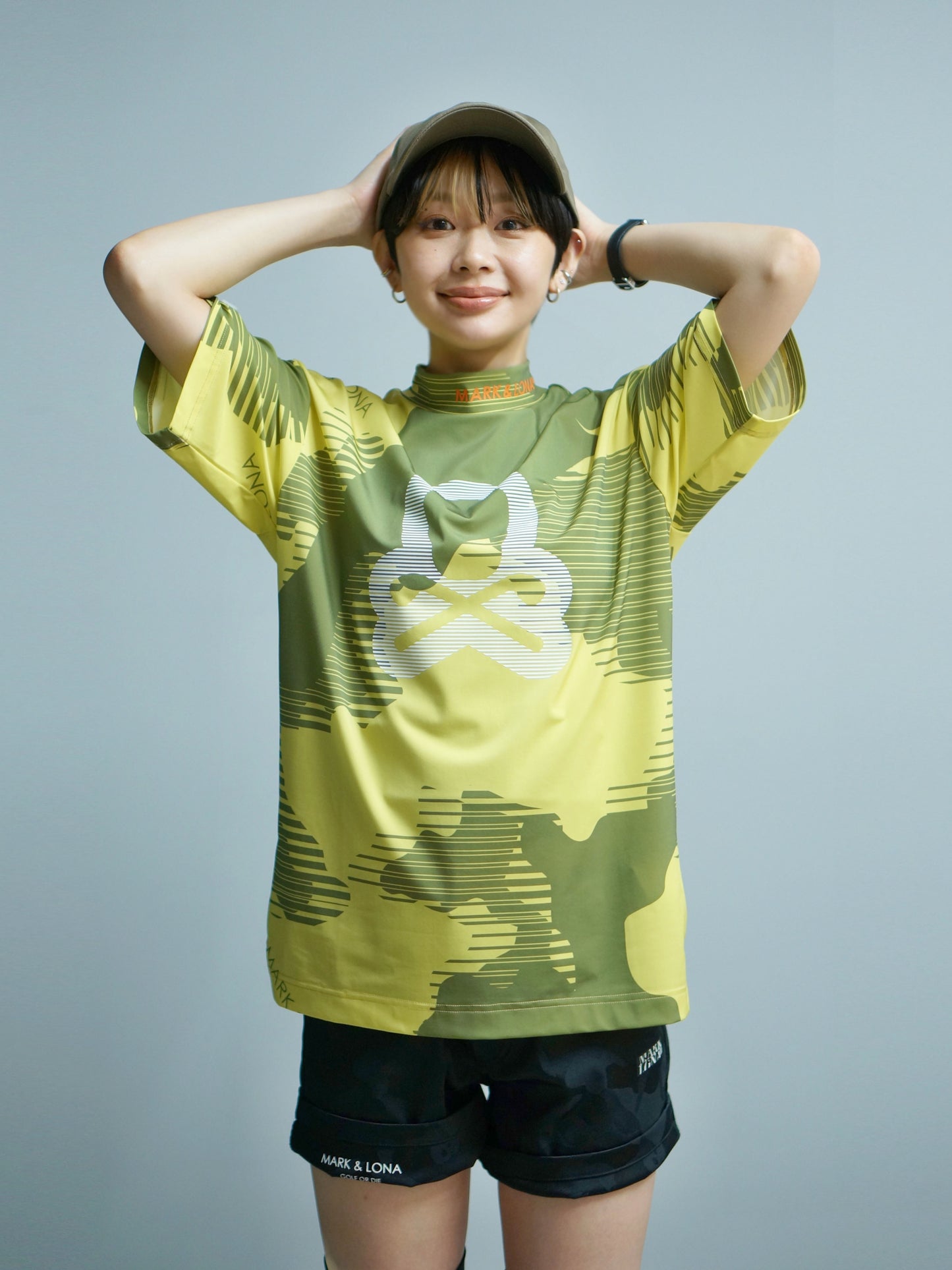 Flow Camo Mock Neck Tee | MEN / YELLOW