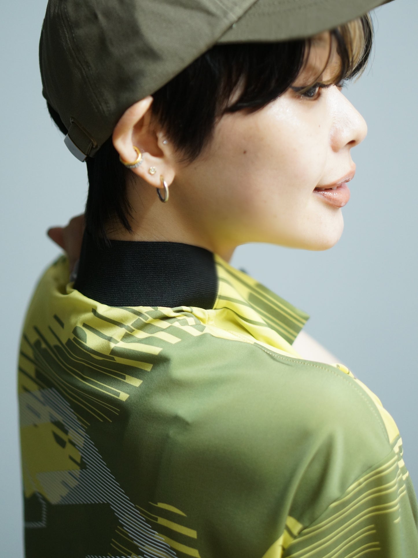 Flow Camo Mock Neck Tee | MEN / YELLOW
