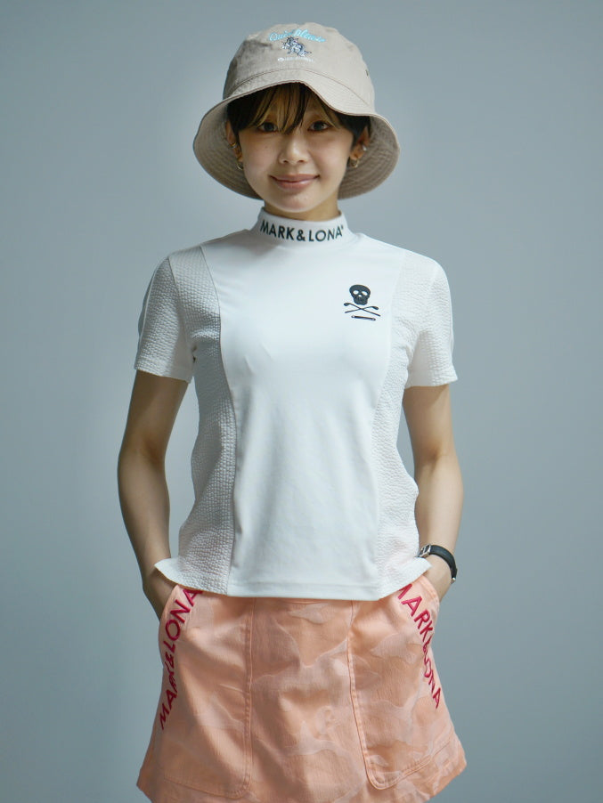 Calde Panel Mock Neck | WOMEN / WHITE