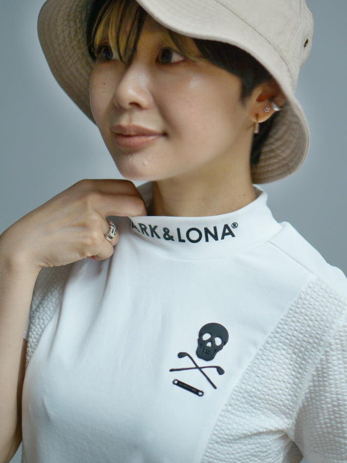 Calde Panel Mock Neck | WOMEN / WHITE