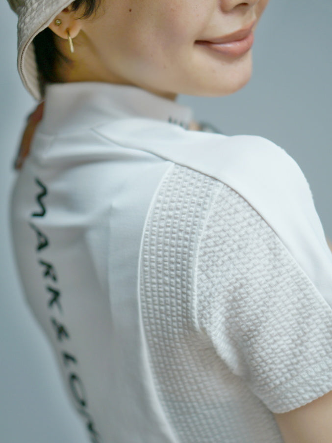 Calde Panel Mock Neck | WOMEN / WHITE