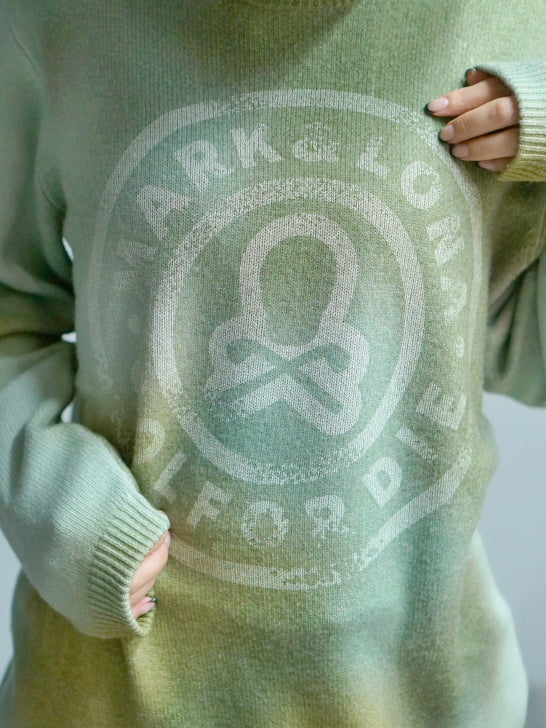 Eclipse Camo Cashmere Knit | MEN / ORANGE