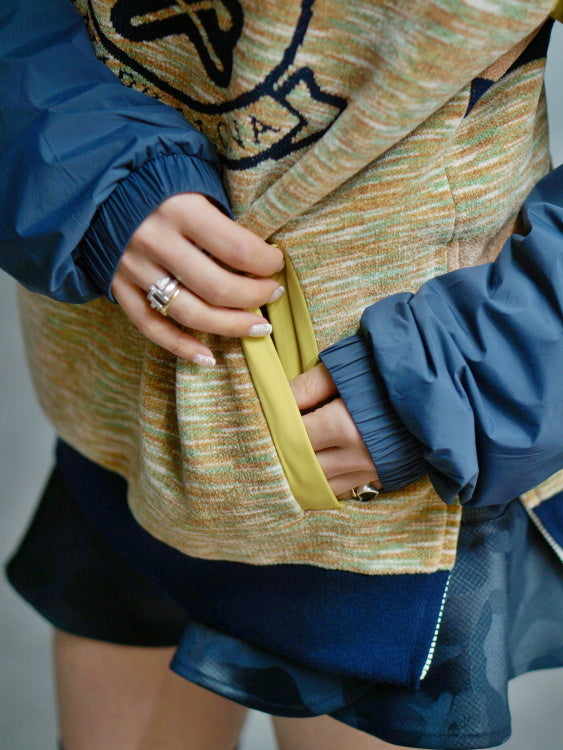 Synk Hybrid Pullover | MEN / BEIGE