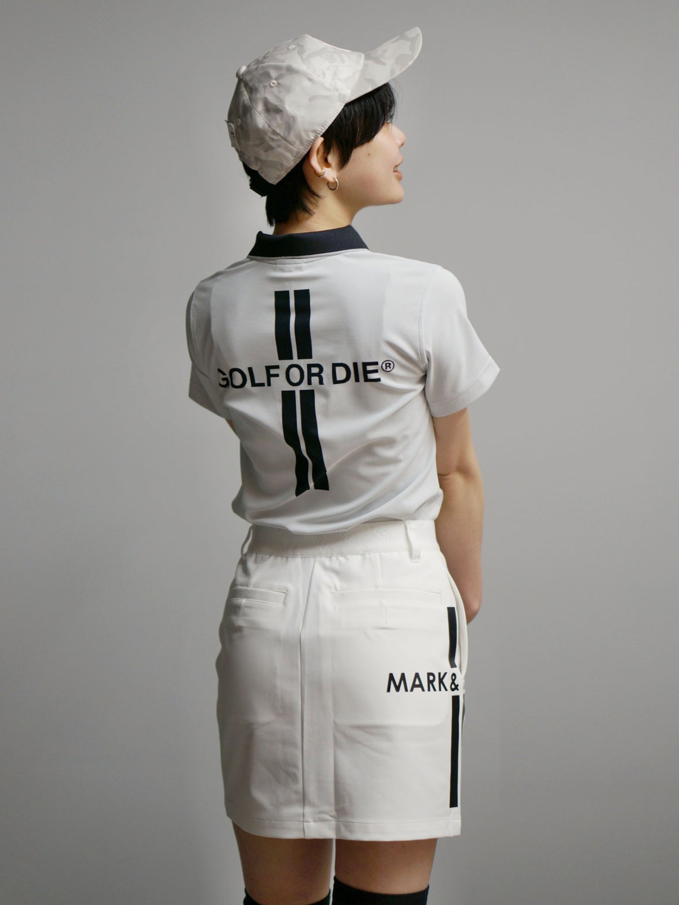 Ever SL Front Zip Skirt | WOMEN / WHITE