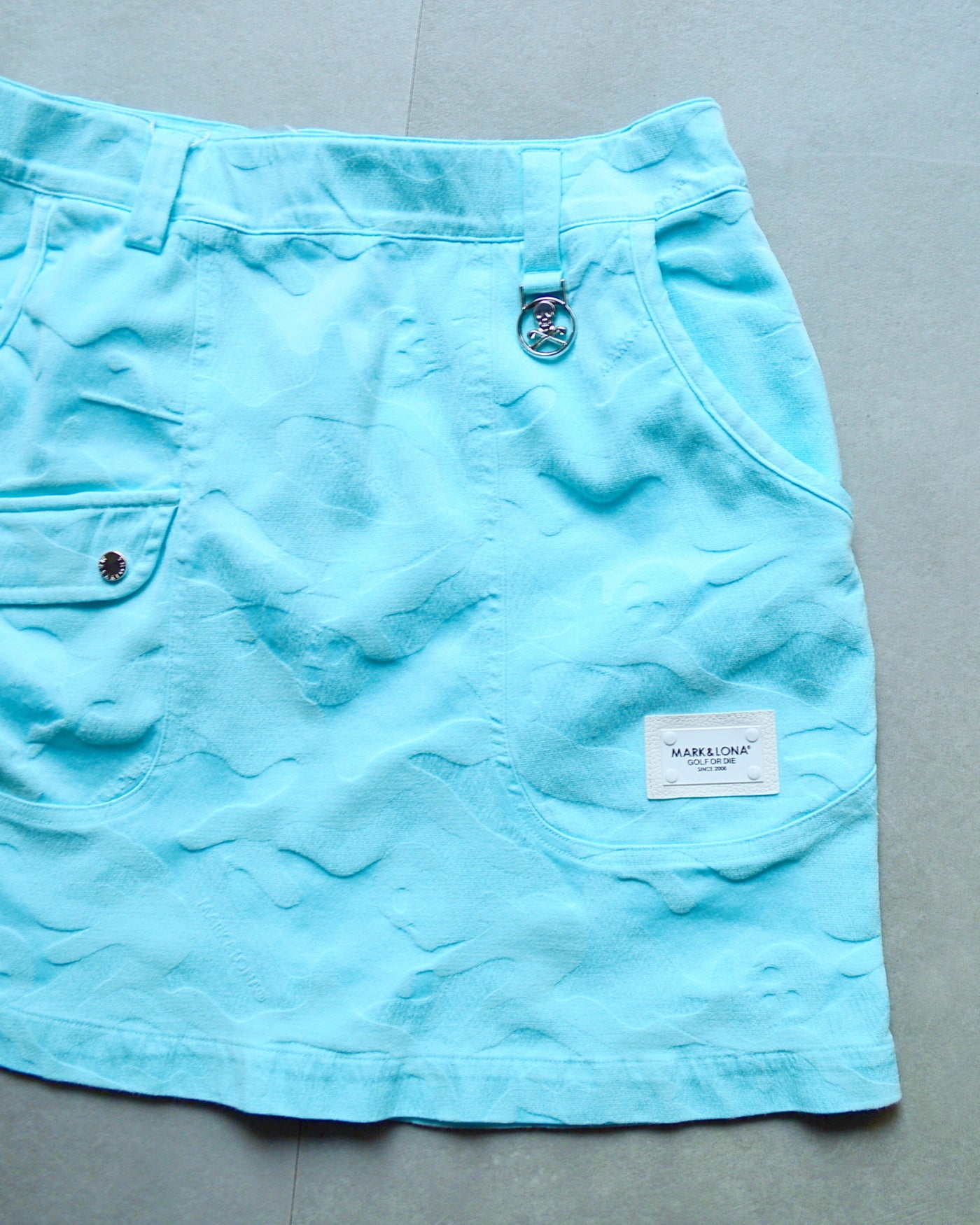 Gauge Garment Dye Skirt | WOMEN / SAX