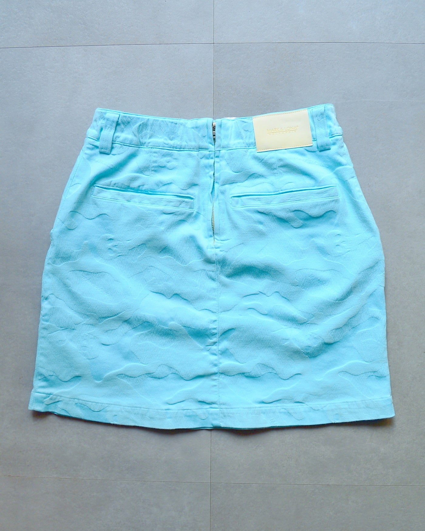 Gauge Garment Dye Skirt | WOMEN / SAX