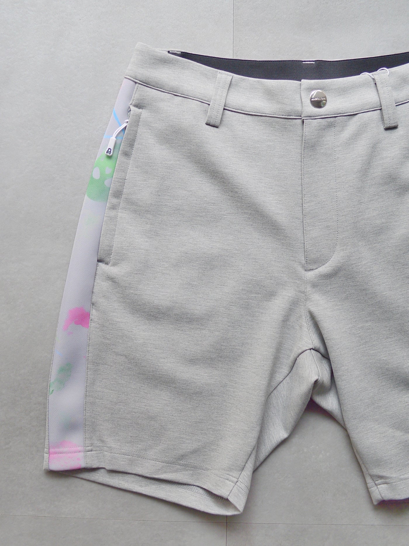 Pulse Camo Structured knit Shorts| MEN / GREY