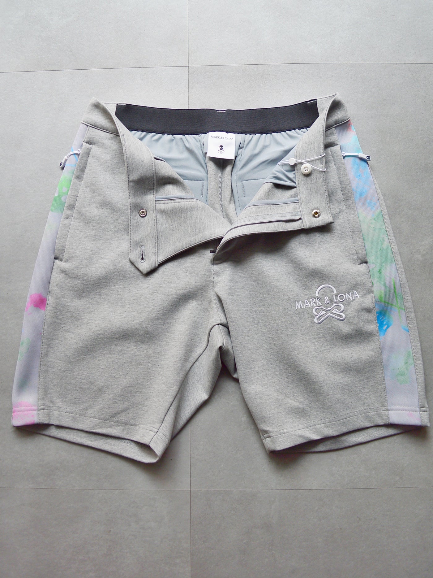 Pulse Camo Structured knit Shorts| MEN / GREY